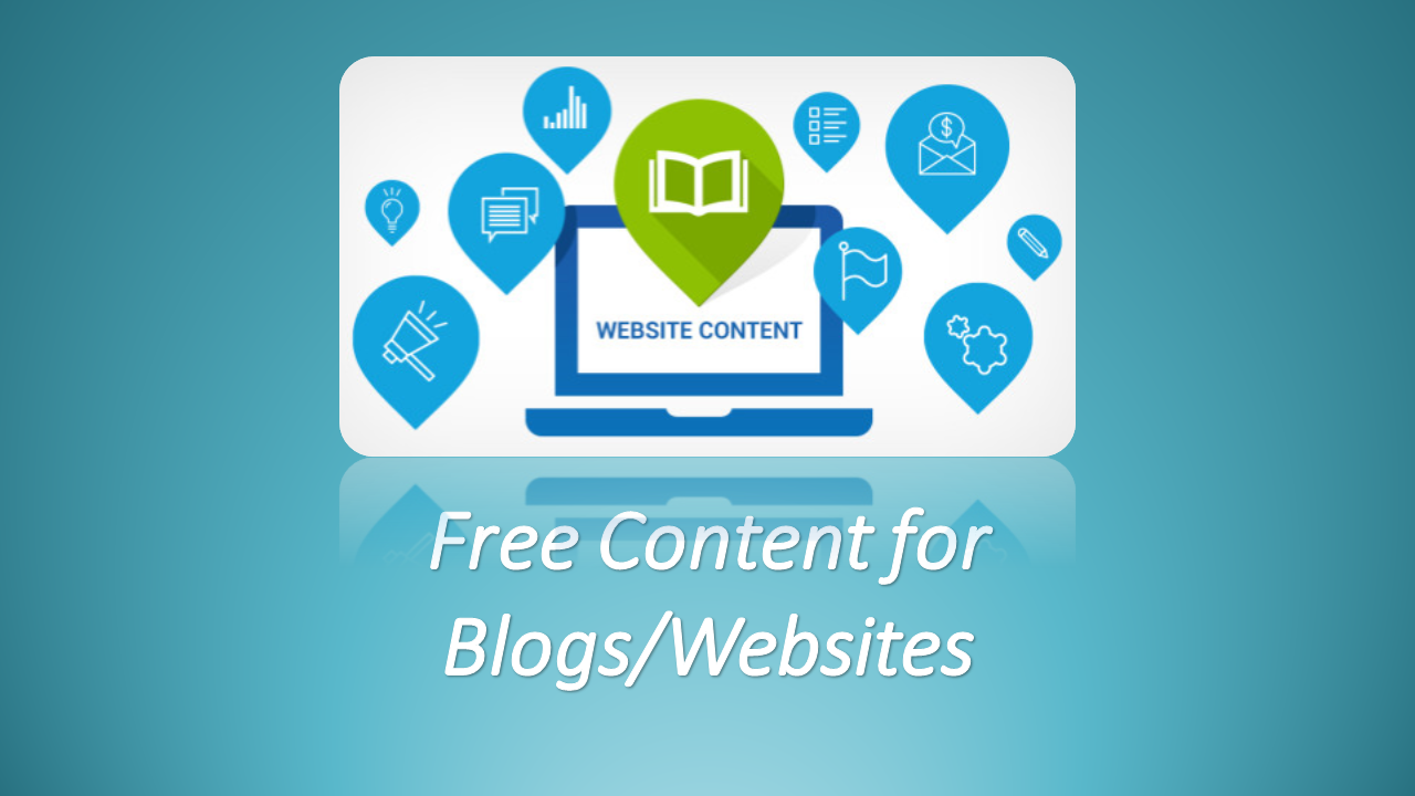 Free Content for your Blogs/Websites 2021